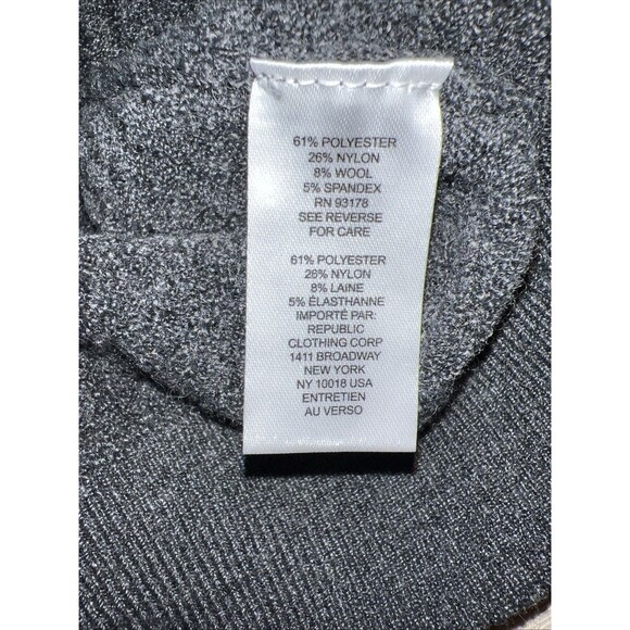 Tahari Polo Sweater Wool Blend Mens Medium Collared Knit Gray Preppy Casual NWT - Picture 10 of 16